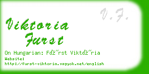 viktoria furst business card
